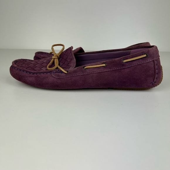 BOTTEGA VENETA DRIVING SHOE LOAFER PLUM COLOR SIZE 40.5 UNISEX - Picture 4 of 11